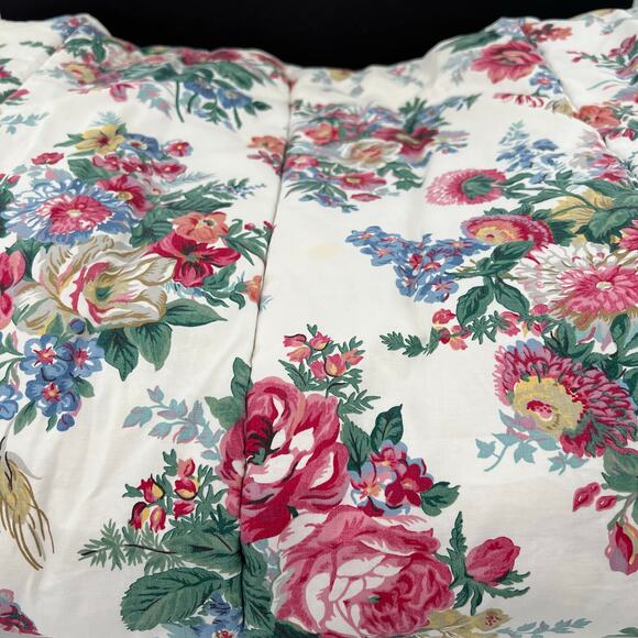 Ralph Lauren Elaine Floral Multicolored Twin Comforter Cotton Reversible - Picture 1 of 5